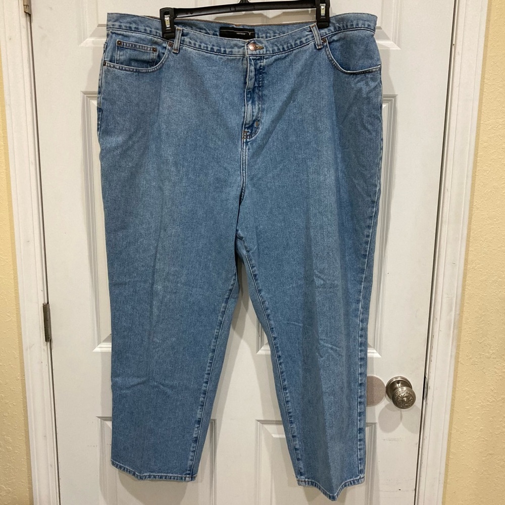 Venezia 28P 100% cotton mom jean light wash denim